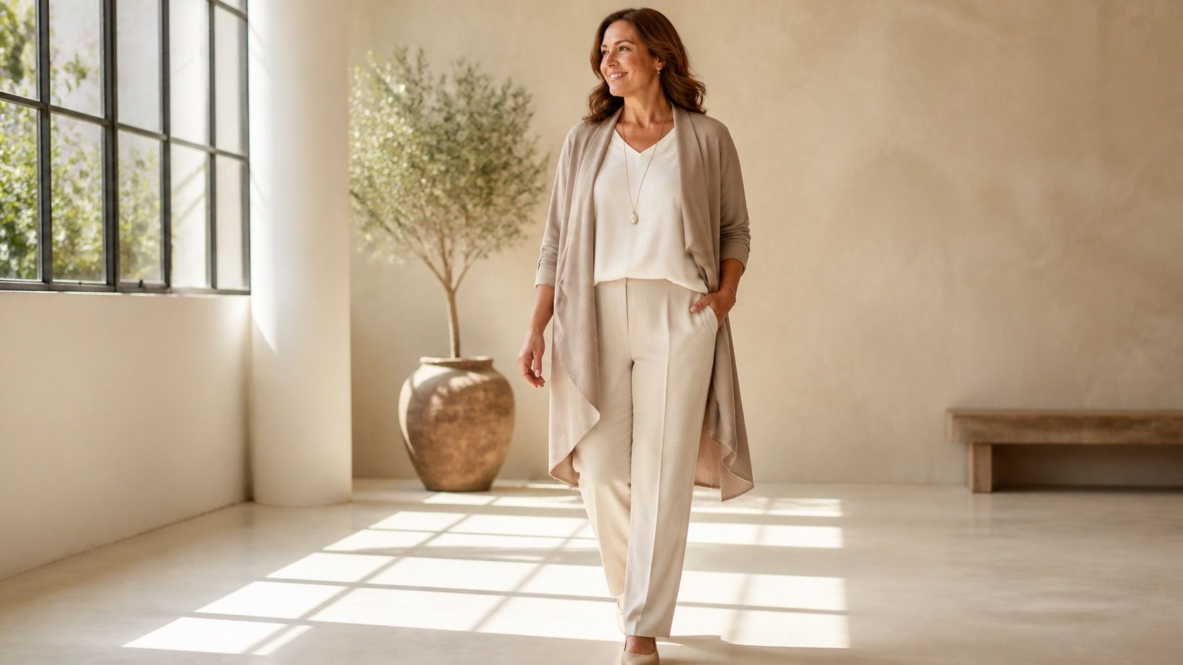 Apple Body Shape Style: Comfortable Outfits With Clear Vertical Lines